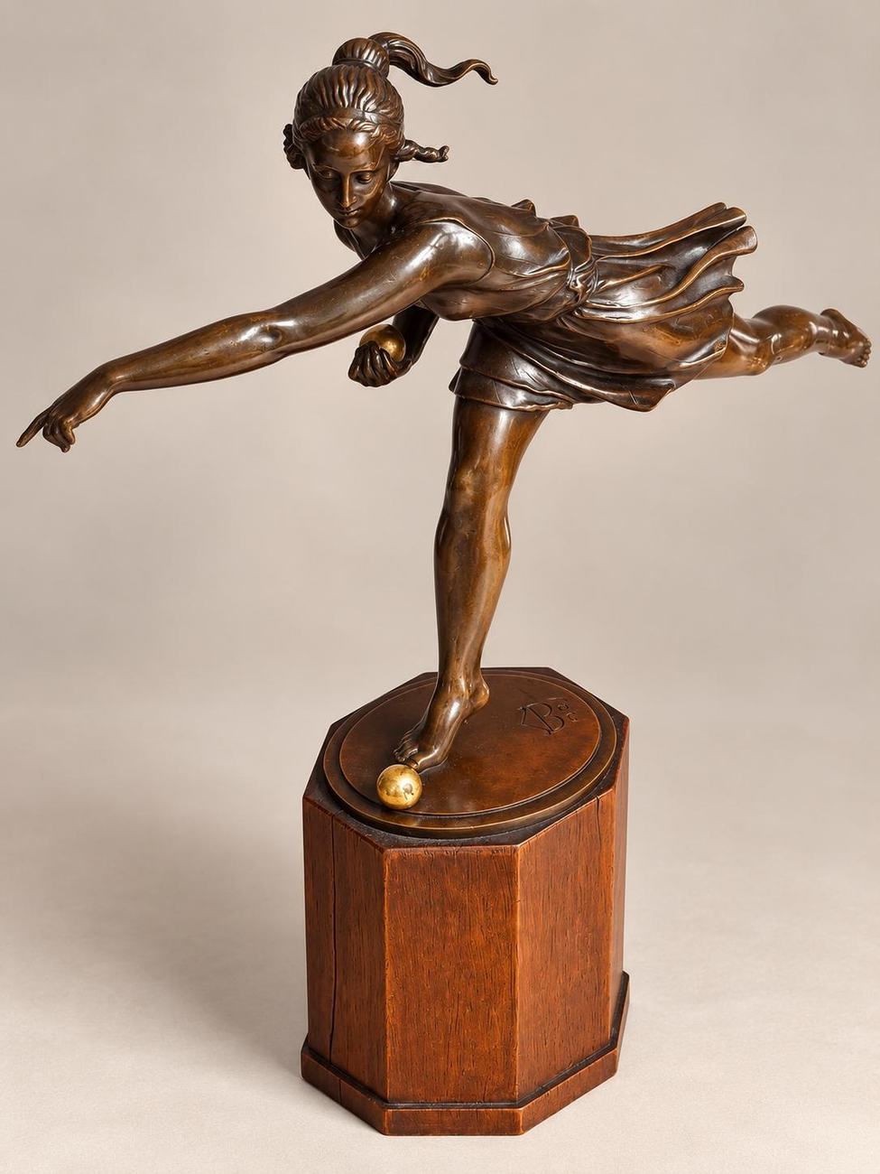 Sculpture en bronze, danseuse
