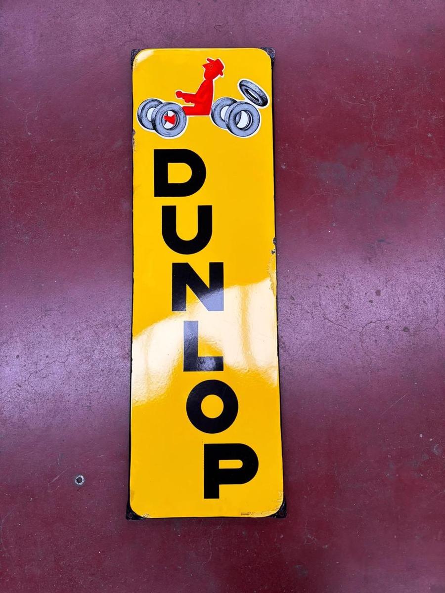 Plaque émaillée Dunlop