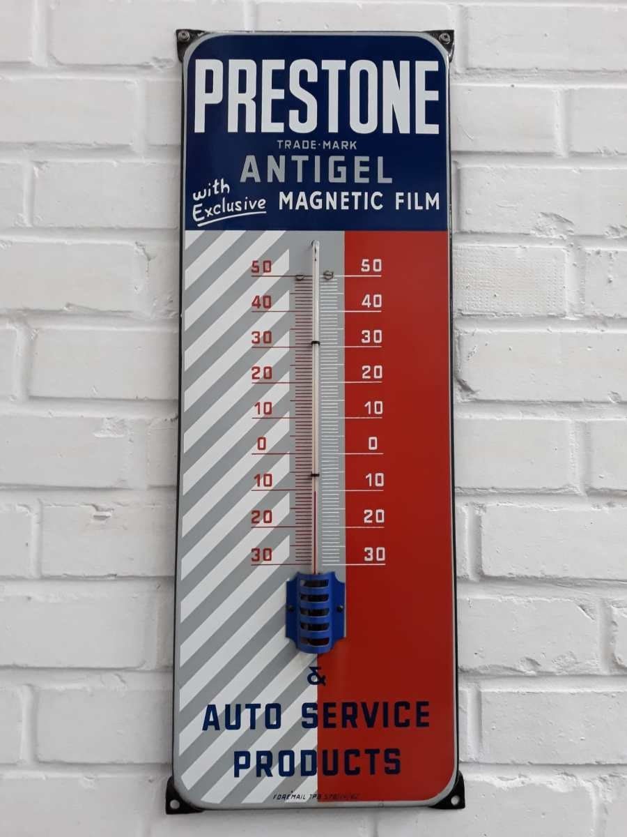 Thermomètre émaillé Prestone